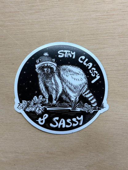 RACCOON Eco Vinyl Stickers