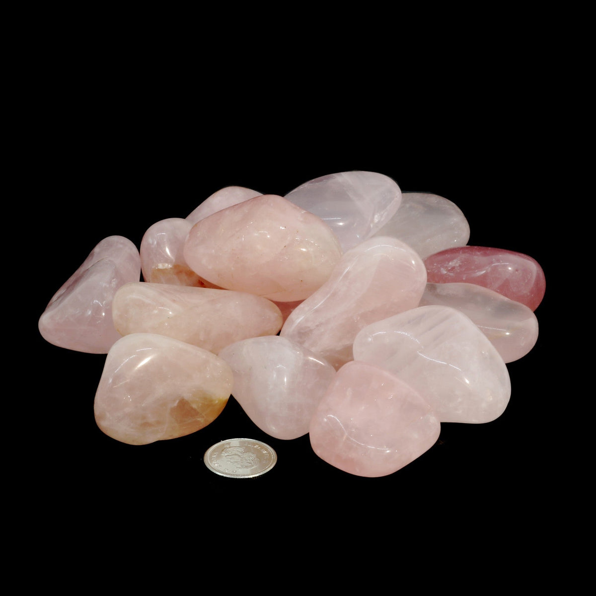Rose Quartz E Tumbled Stones - Brazil