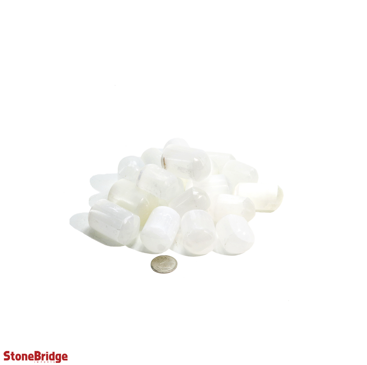 Selenite Tumbled Stones - Hand Polished
