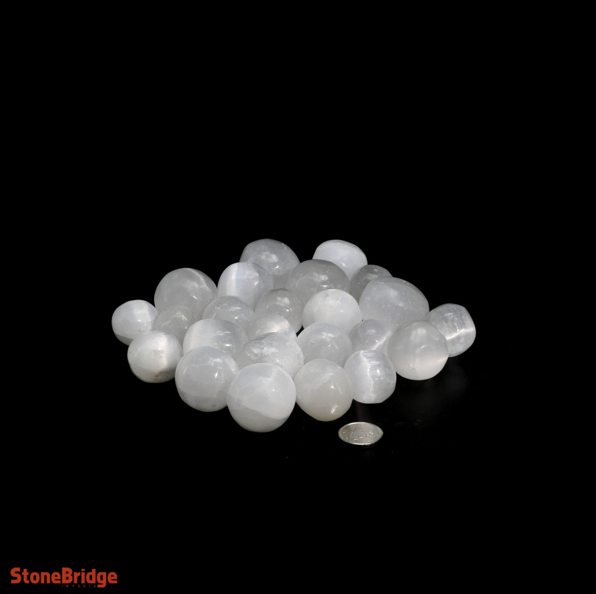 Selenite Tumbled Stones - Hand Polished