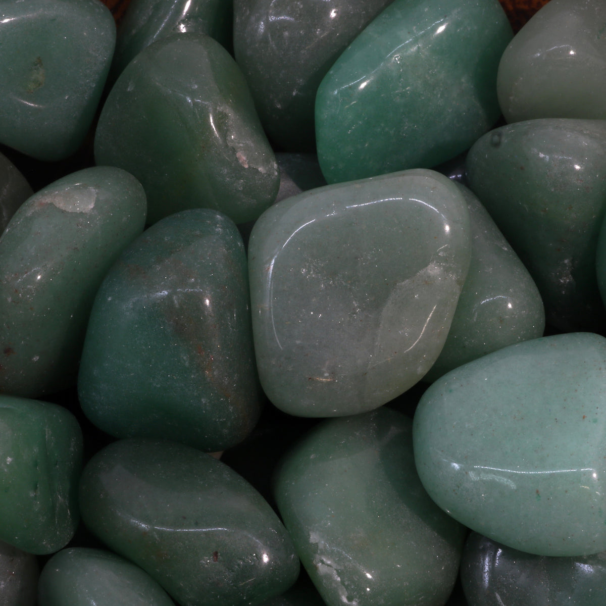 Green Aventurine Tumbled Stones - Brazil