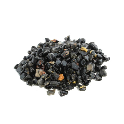 Black Onyx Tumbled Stones - Assorted Tiny