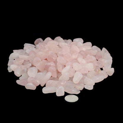 Rose Quartz E Tumbled Stones - Brazil