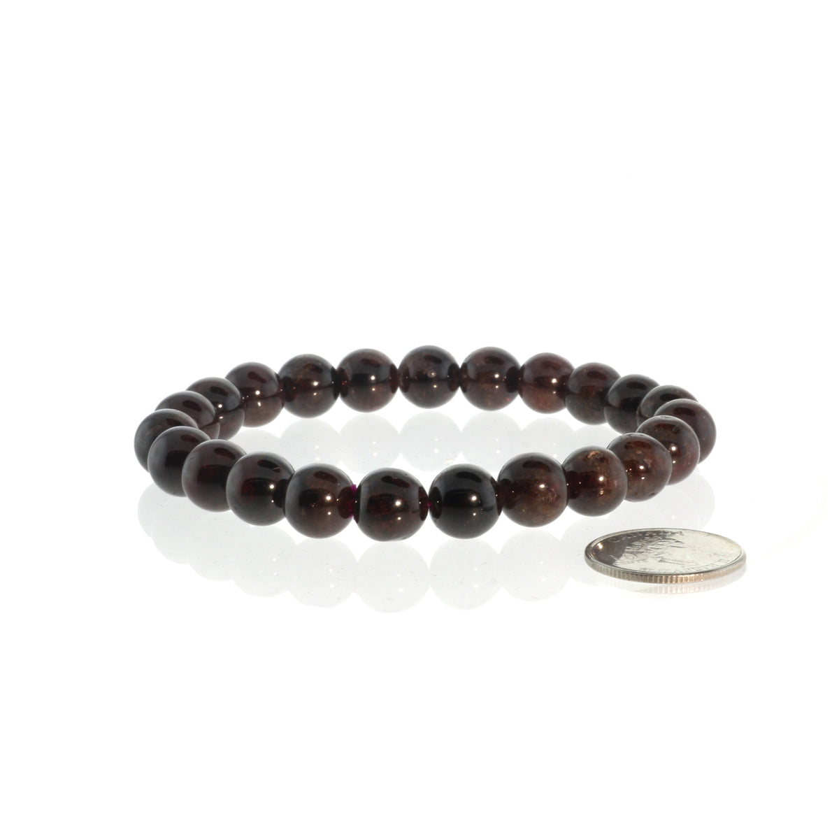 Garnet Bead Bracelet