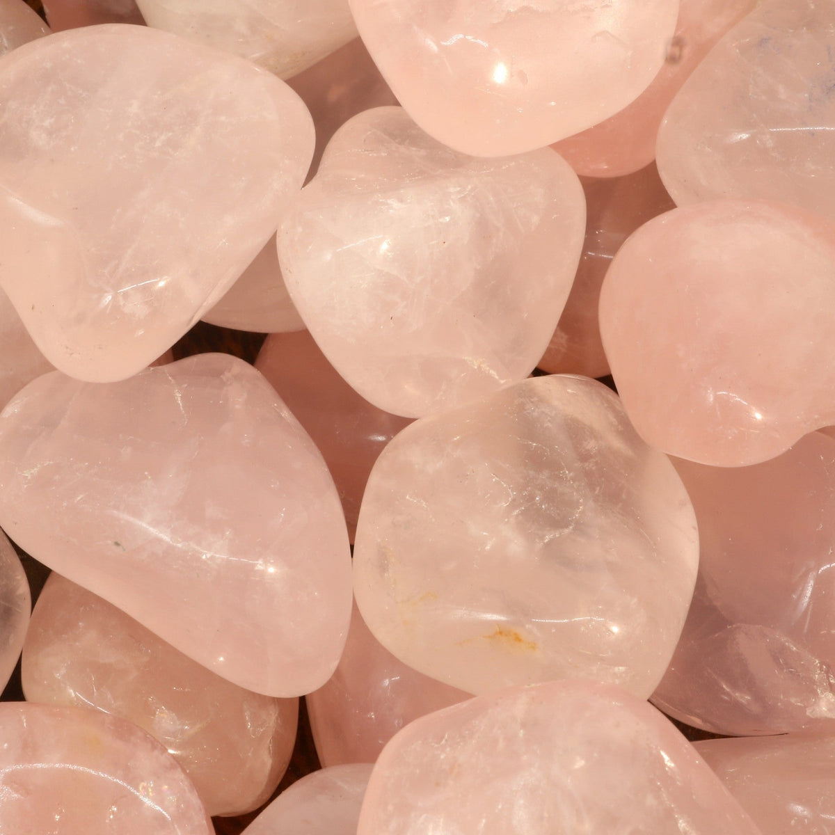 Rose Quartz E Tumbled Stones - Brazil
