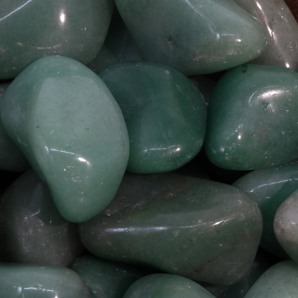 Green Aventurine Tumbled Stones - Brazil