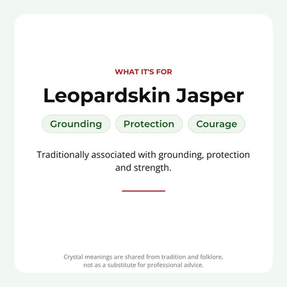 Red Jasper Leopardskin Round Bracelet - 8mm
