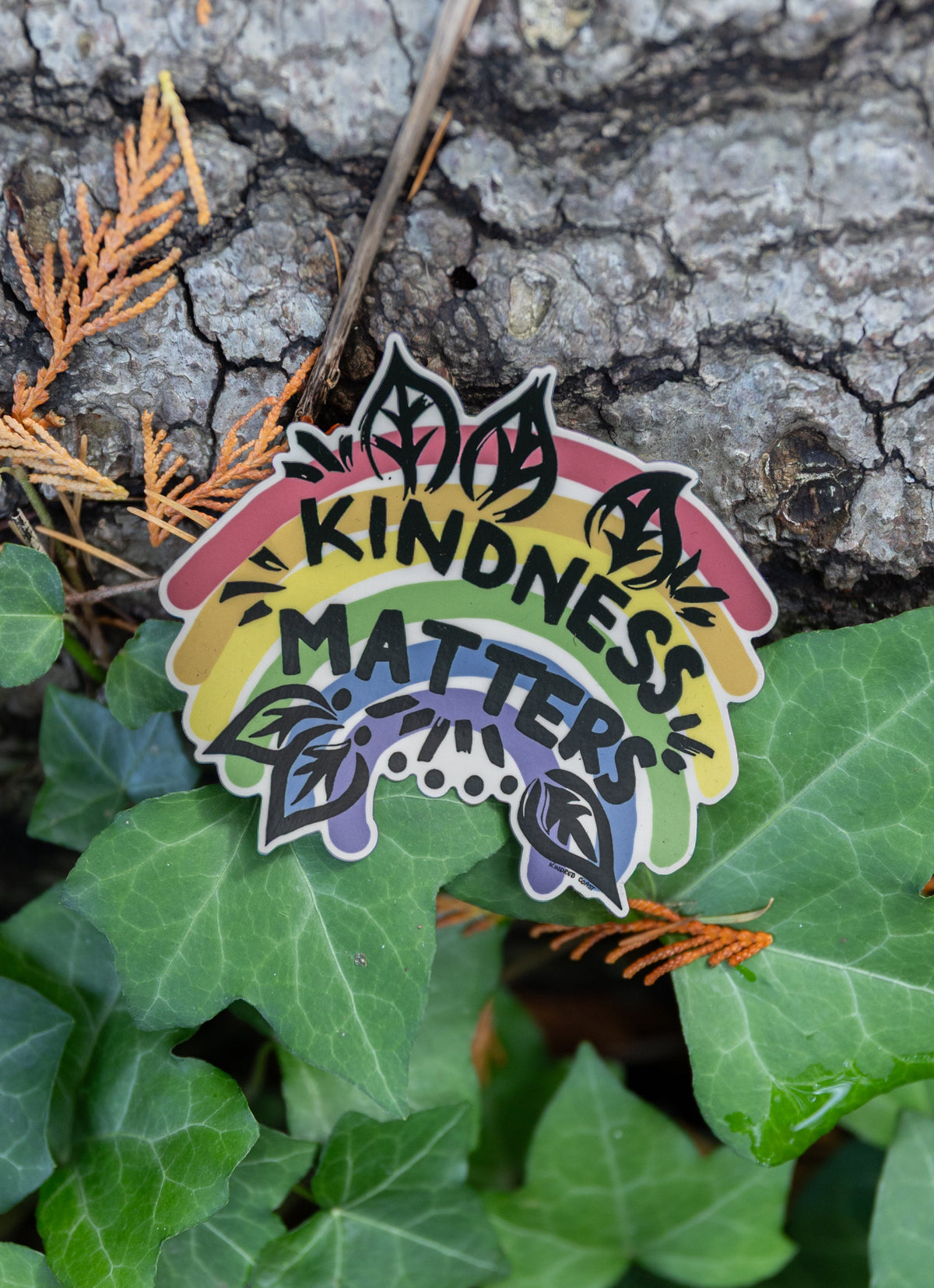 RAINBOW KINDNESS MATTERS Eco Vinyl Stickers