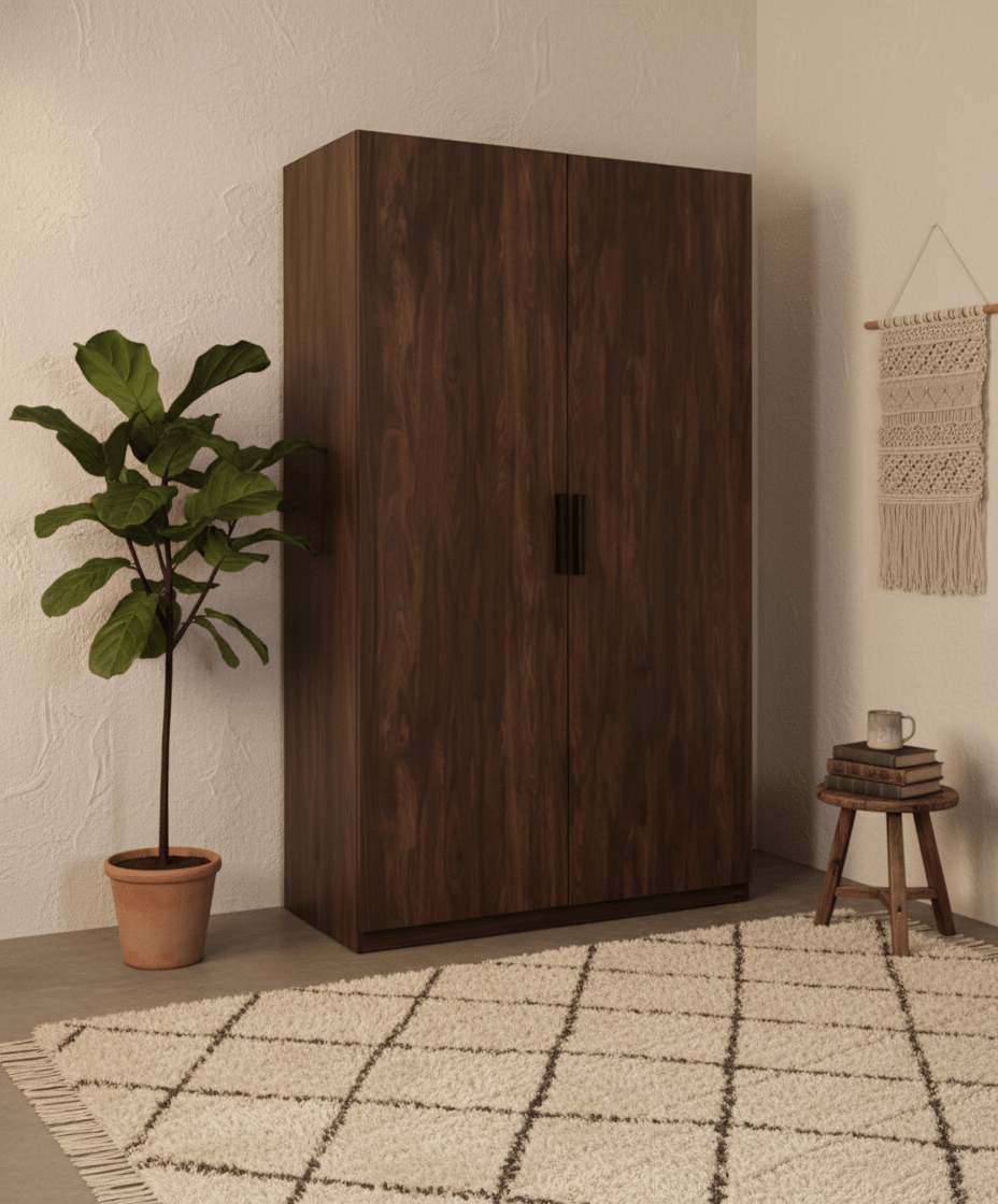 Koster Brown Wooden Wardrobe