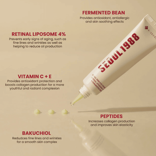 KSECRET SEOUL 1988 Eye Cream: Retinal Liposome 4% + Fermented Bean 30ml