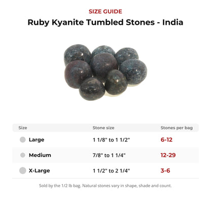 Ruby Kyanite Tumbled Stones - India