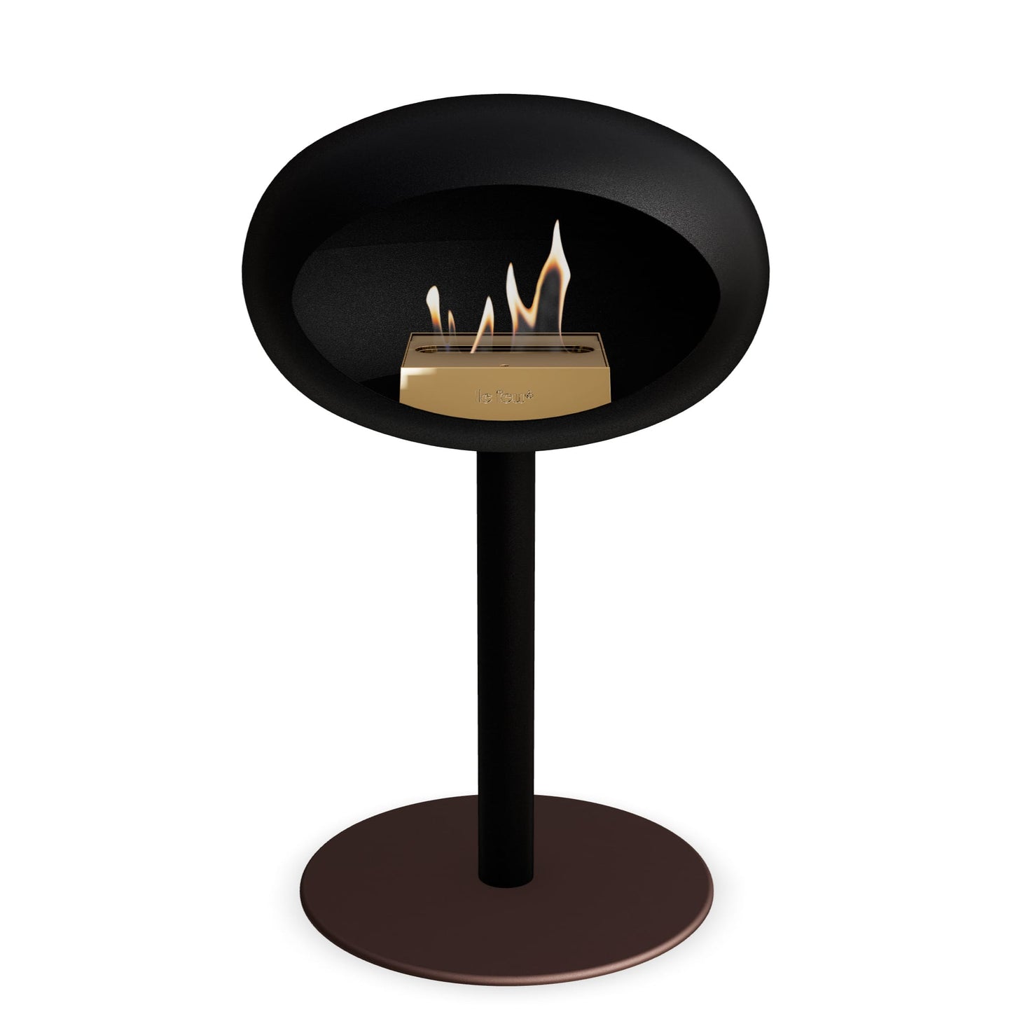 Le Feu Steel Low Dome <br>Black