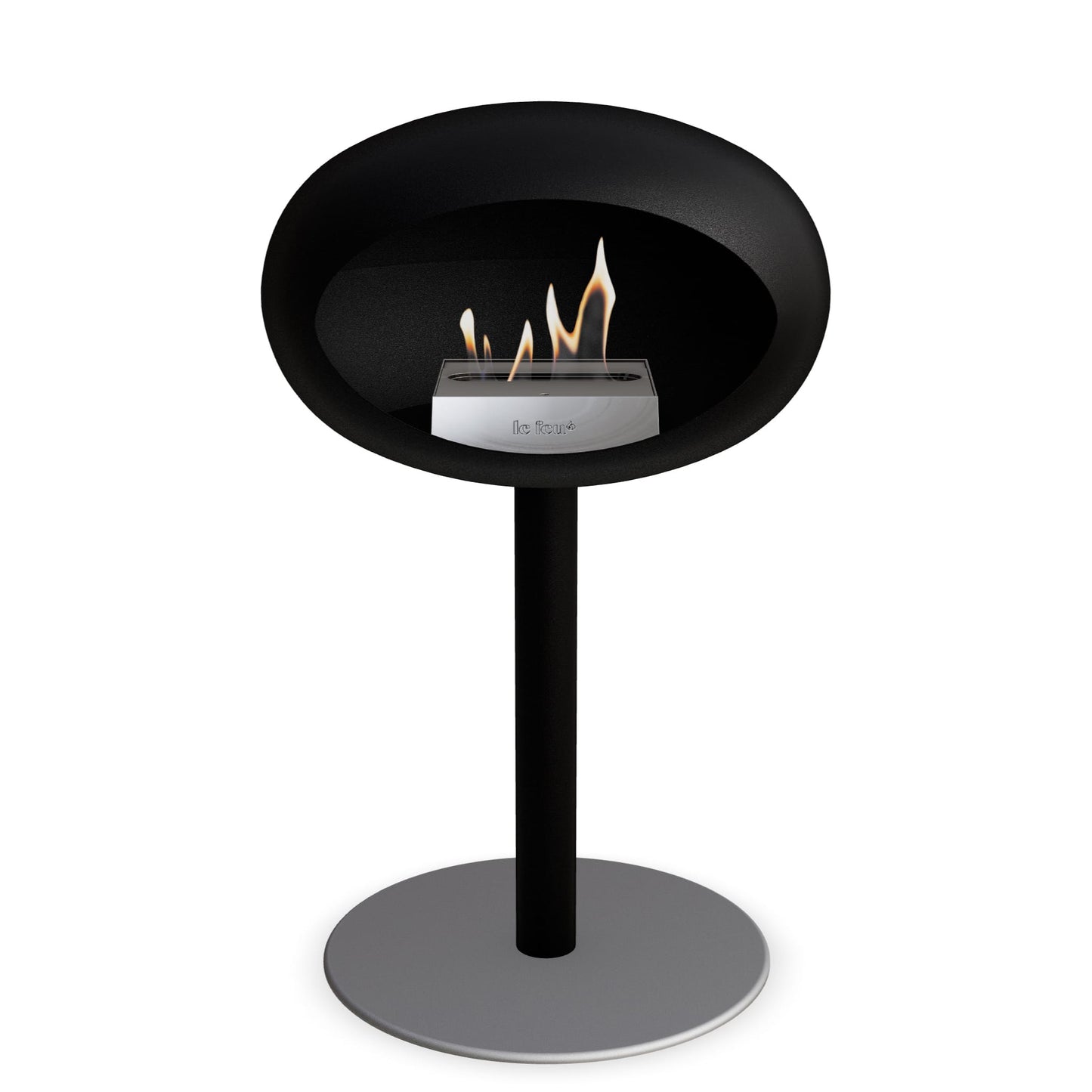 Le Feu Steel Low Dome <br>Black