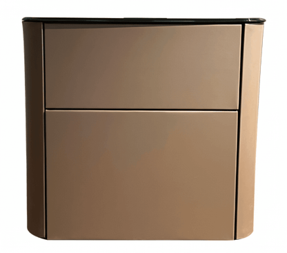 Malaga Two-Drawer Bronze Bedside Table