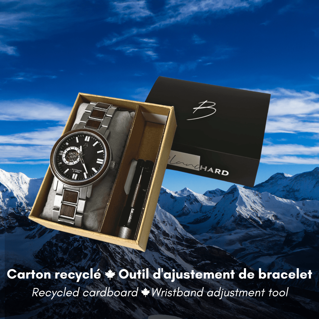 Montre Copernic en bois de noyer