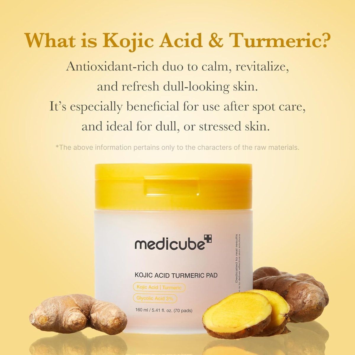 medicube Kojic Acid Turmeric Toner Pad 160ml / 70pads