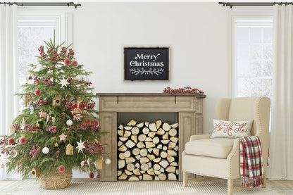 Merry Christmas Large Wood Sign
