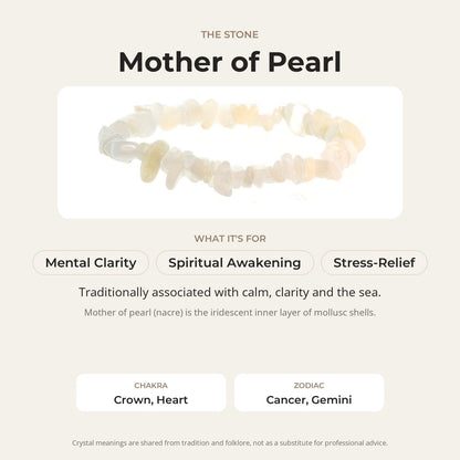 Mother of Pearl Chip Bracelet