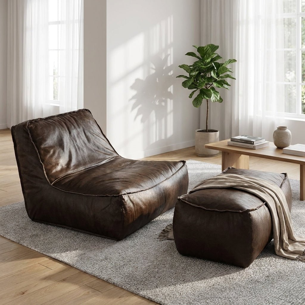 P02 Single Sofa & Ottoman Set