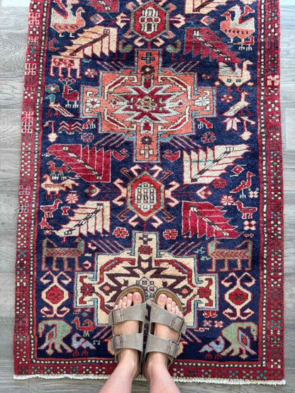Persian Azerbaijan Runner Rug | 2' 6" x 9' 1"