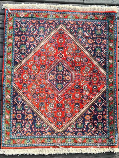 Persian Bijar Mini Rug | 2' 11" x 2' 5"