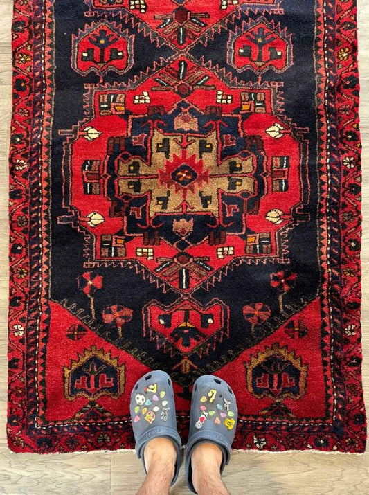 Persian Hamadan Runner Rug | 3' 3" x 9' 10"