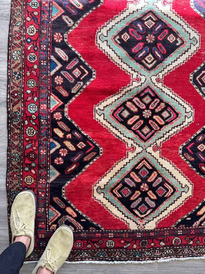 Persian Hamedan Rug | 3' 11" x 7' 1"