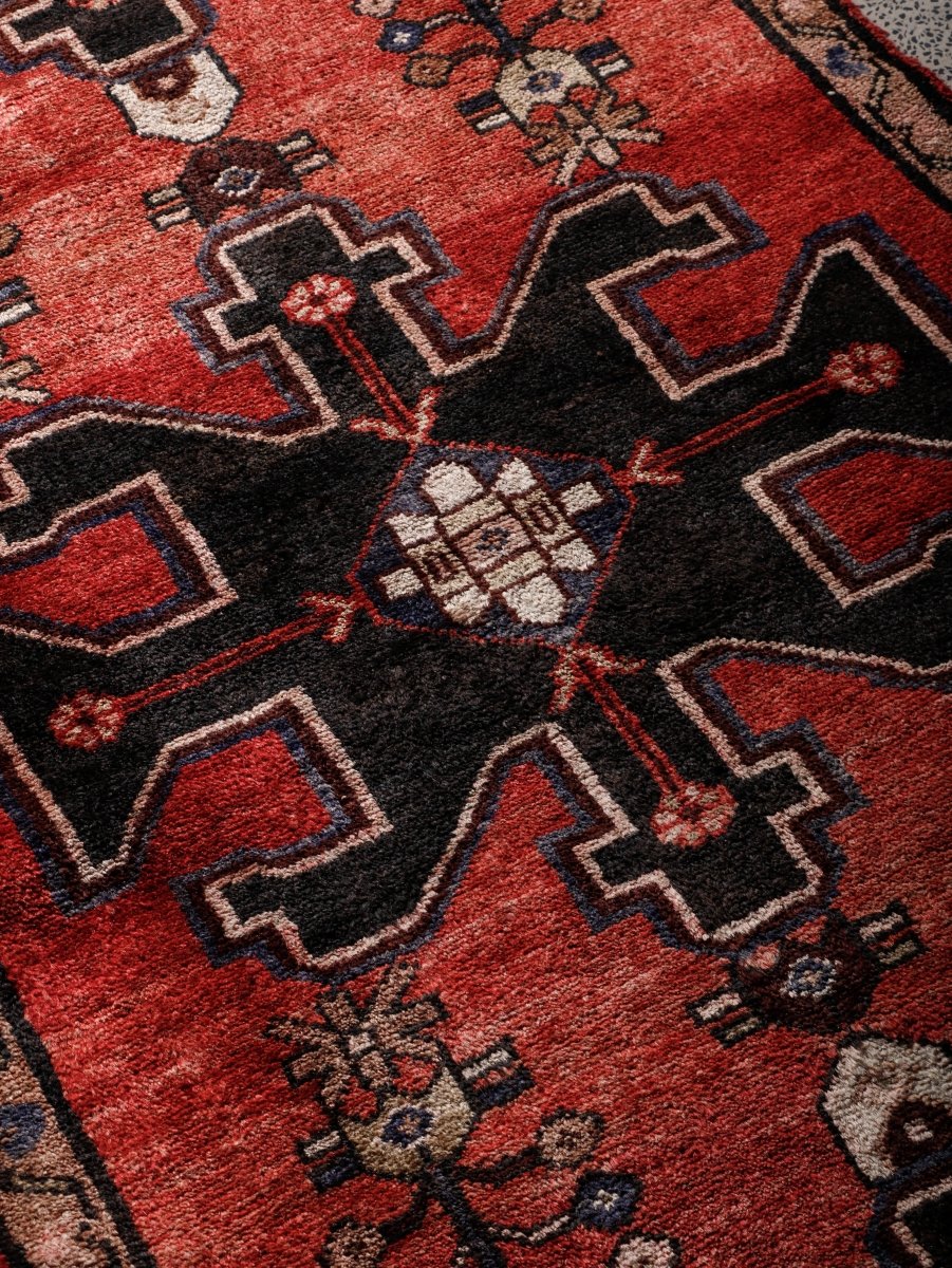 Persischer Hamadan Brückenläufer Teppich | 2' 9" x 9' 1"