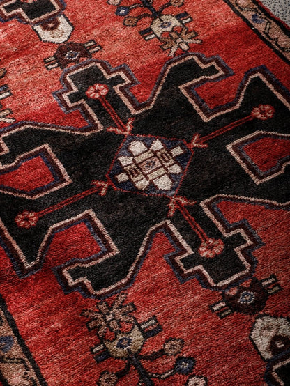 Persischer Hamadan Brückenläufer Teppich | 2' 9" x 9' 1"