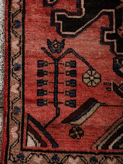 Persischer Hamadan Brückenläufer Teppich | 2' 9" x 9' 1"