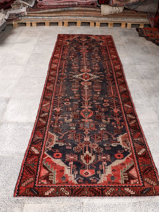 Persischer Hamadan Brückenläufer | 1,04 m x 3,25 m