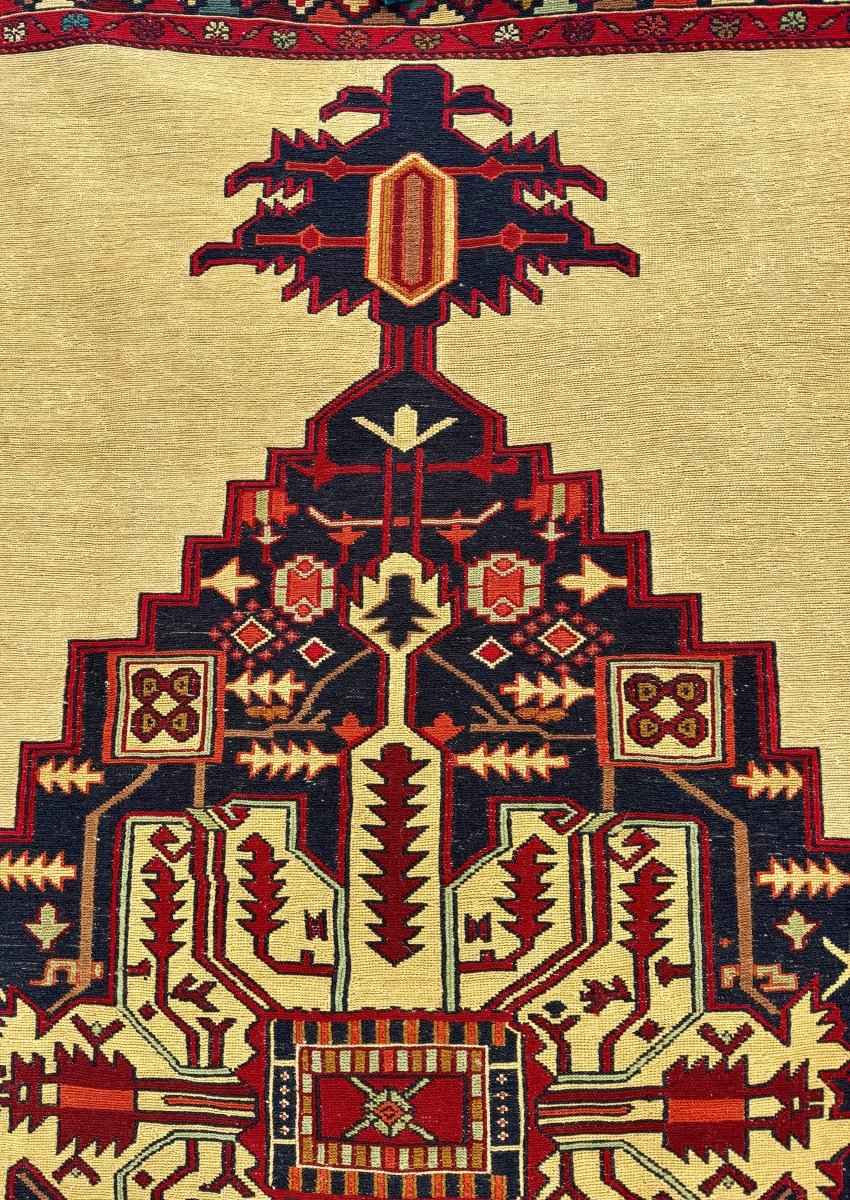 Persian Heriz Suzani Soumak | 4' 1" x 7'