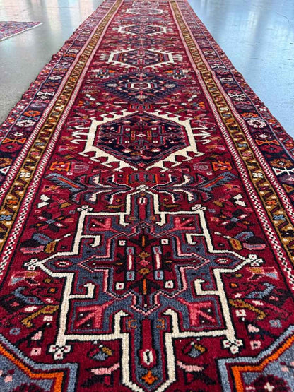 Persian Karaja Runner Rug | 3' 1" x 13'