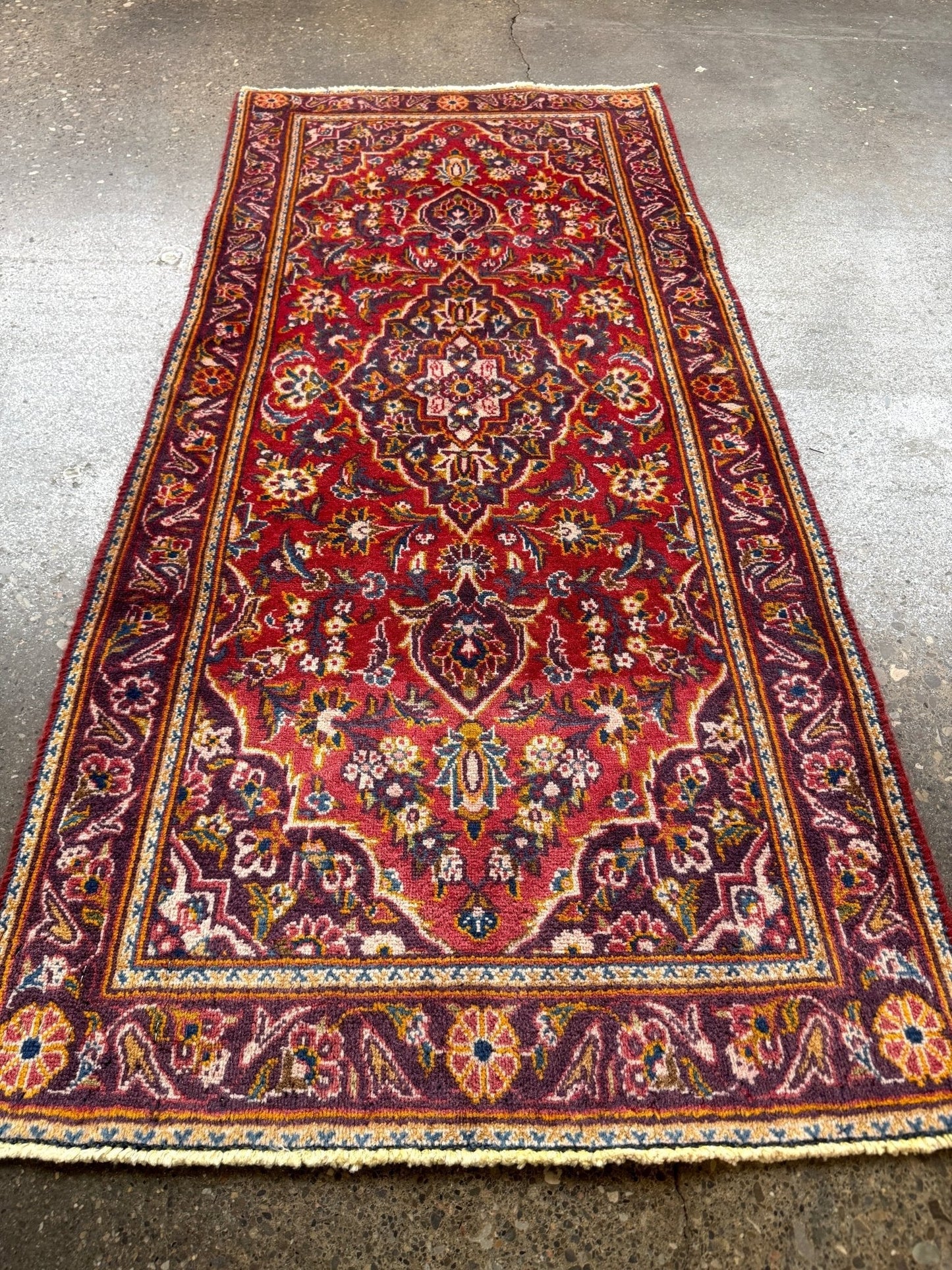 Reserviert - Persischer Kashan Teppich | 2' 1" x 4' 8"