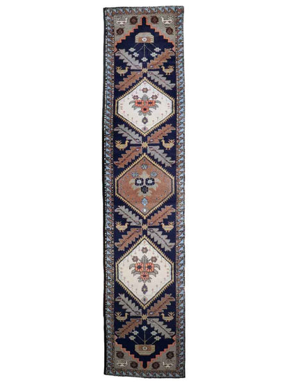 Persian Meshkin Runner Rug | 2' 5" x 11'