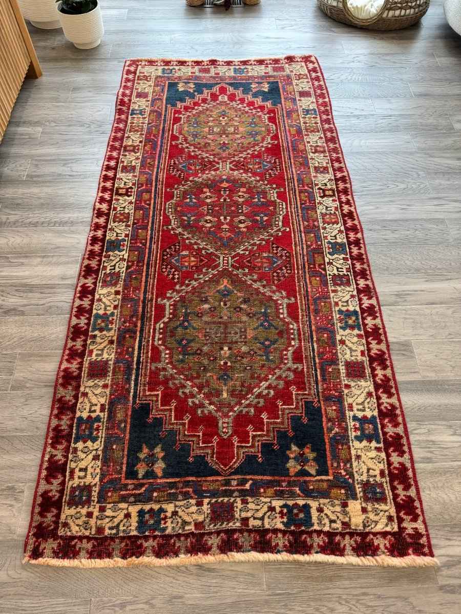 Persian Meshkin Runner Rug | 3' 3" x 7'
