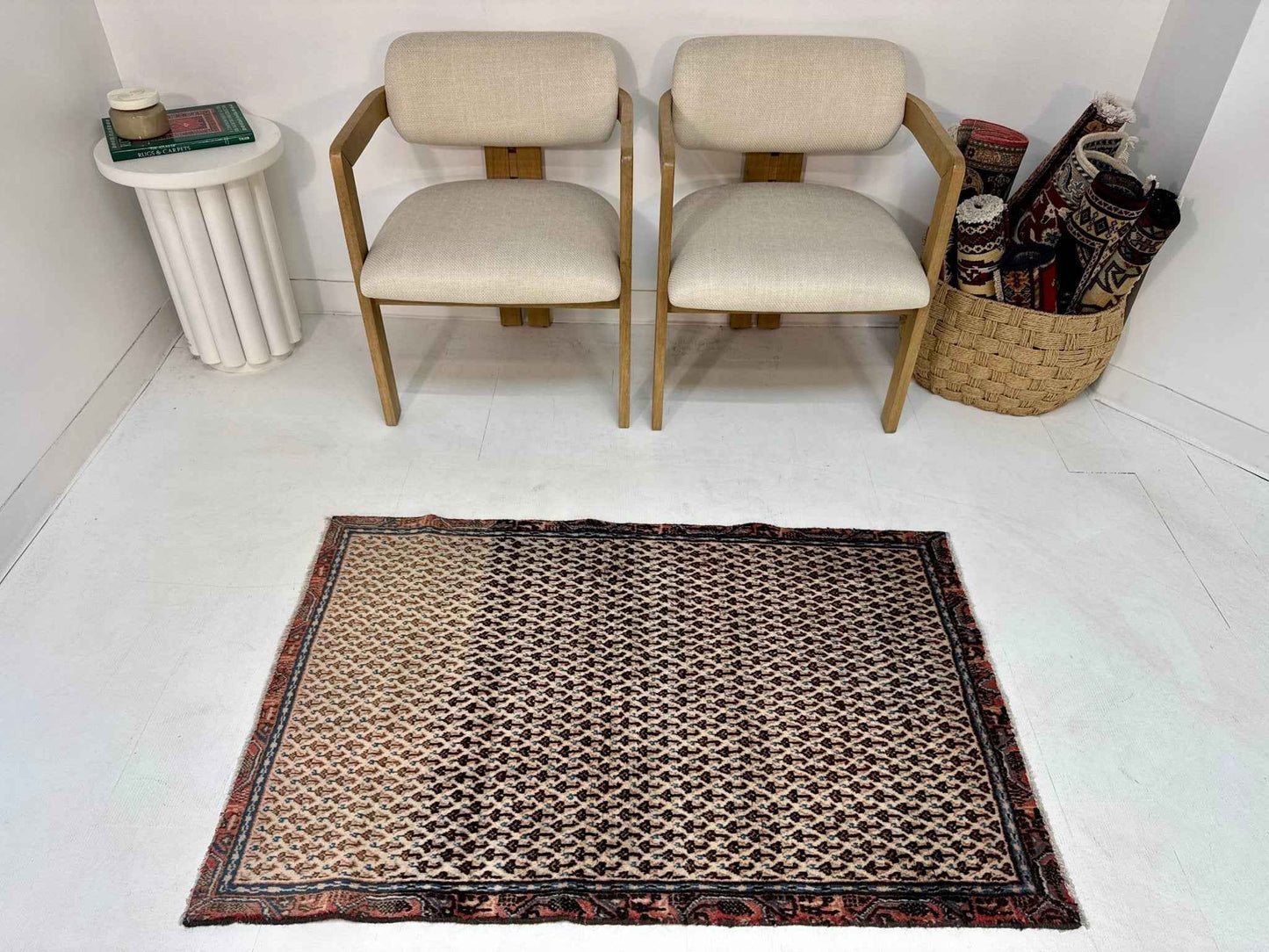 Persian Mir-Boteh Rug | 2' 9” x 4' 3"
