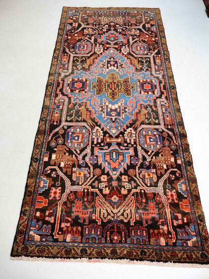 Persian Nahavand Runner Rug | 3' 5” x 8' 4"