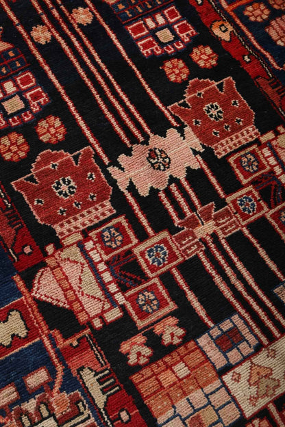 Persian Nahavand Runner Rug | 3' 8" x 16' 1"