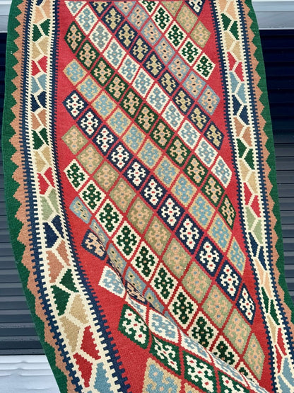 Persischer Qashqai Kelim Teppich | 1,12 m x 1,96 m