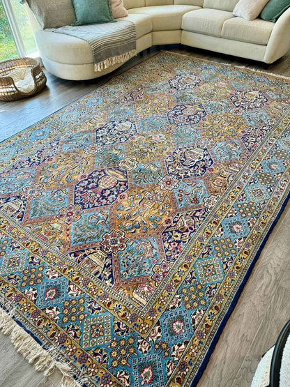 Persian Qum Rug | 7' 3" x 11' 2"