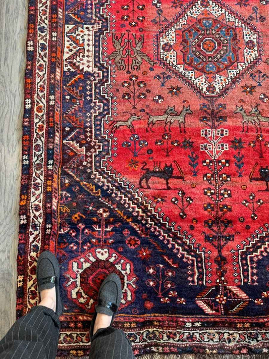 Persian Shiraz Rug | 5' 5" x 8' 2"