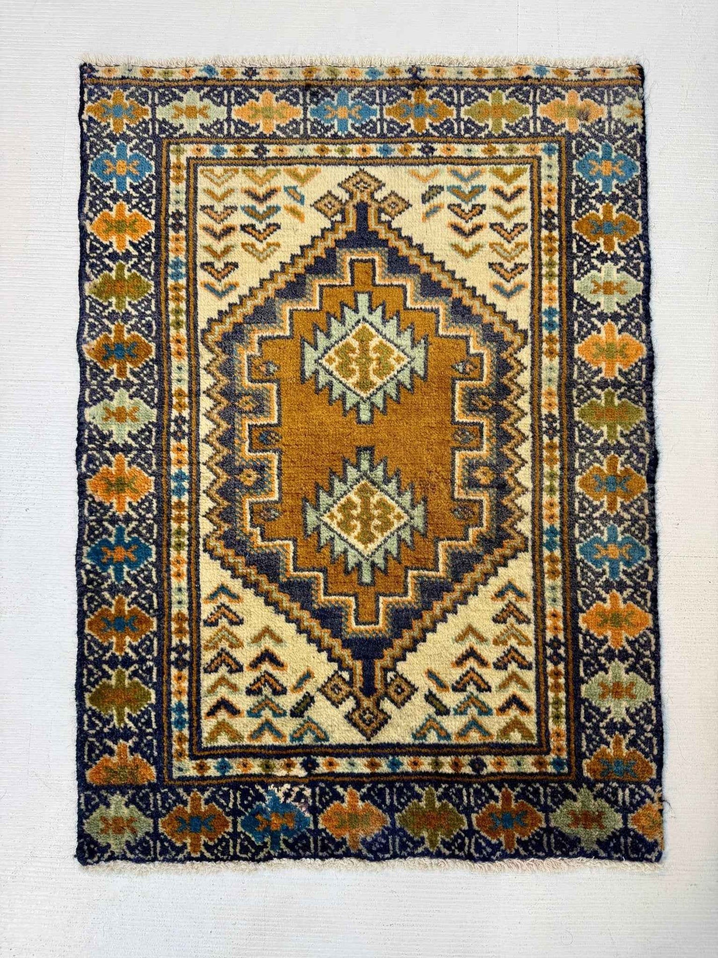 Persian Turkmen Rug | 1' 10” x 2' 7"