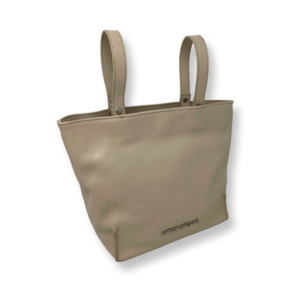 Sac Transformable en Cuir Véritable Beige, Kelly