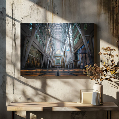 Wall art Brookfield Place, a poetic hymn of light & symmetry
