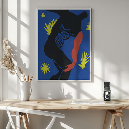 Wall art Cut out paper sport figurine