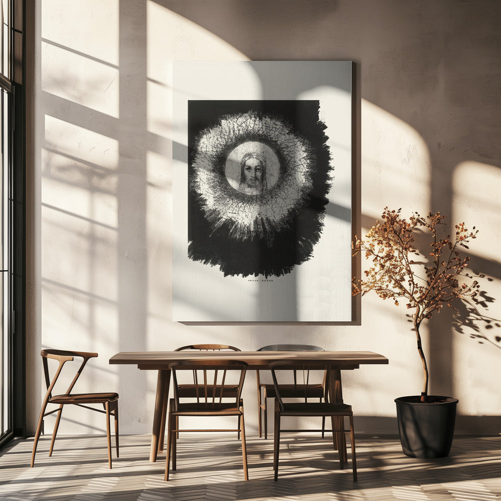 Wandkunst Und das Antlitz Christi leuchtete in der Sonnenscheibe