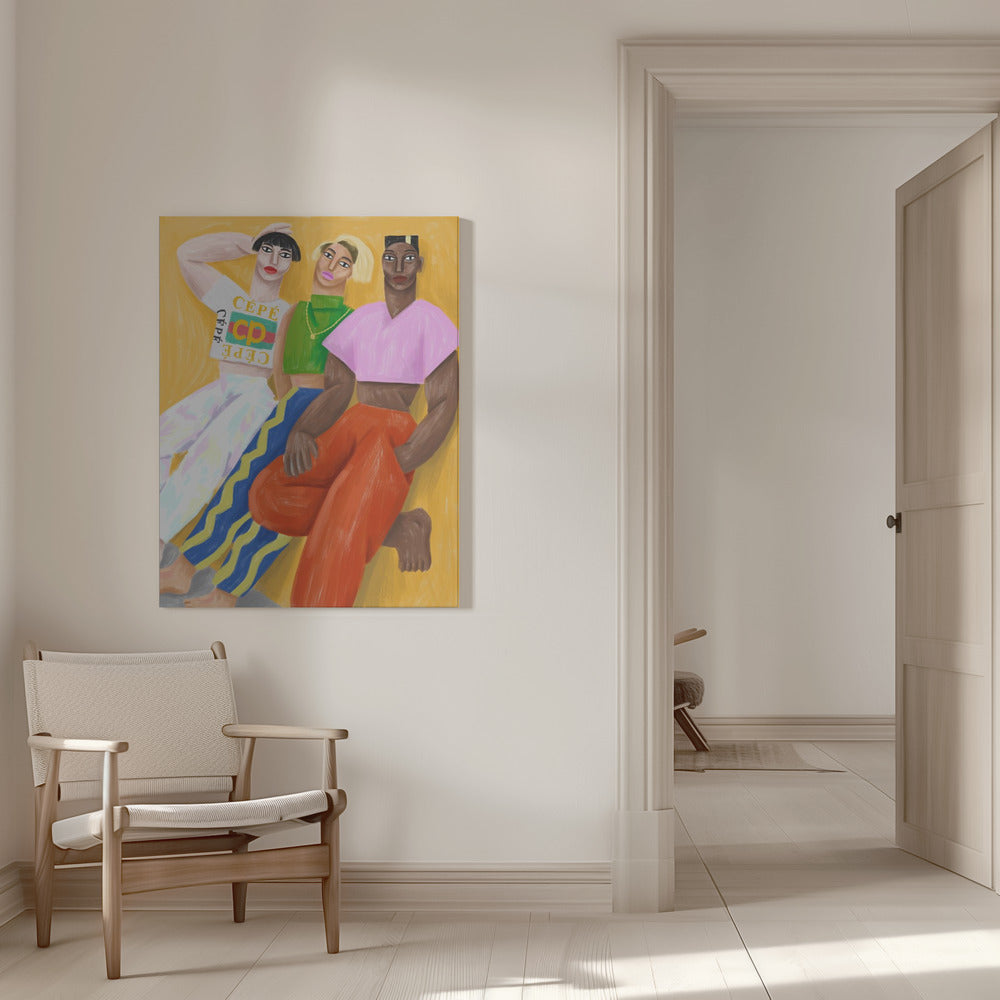 ウォールアート　壁を越えよう
