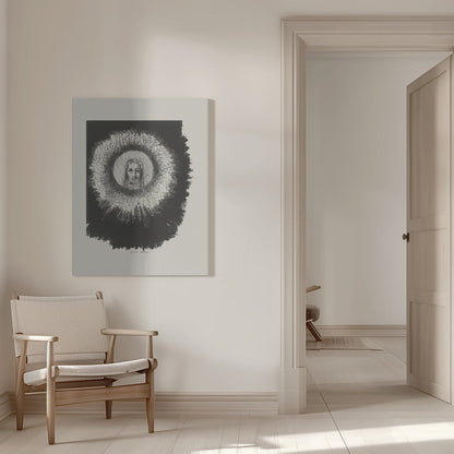 Wandkunst Und das Antlitz Christi leuchtete in der Sonnenscheibe