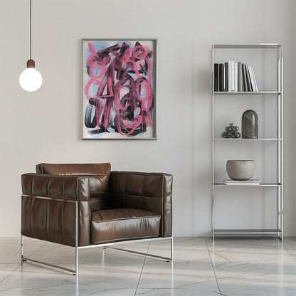 Wall art Dry brush abstract